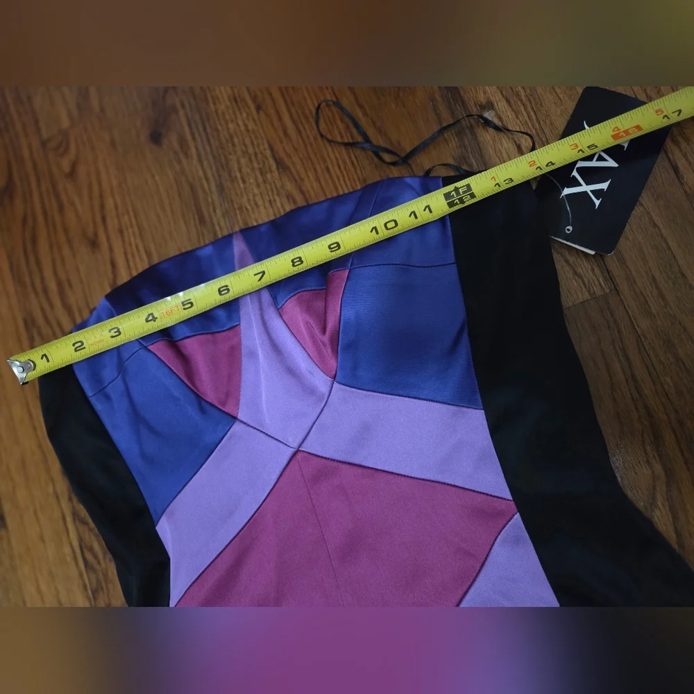 Jax Multicolor Geometric Strapless Dress Size 6 NWT - Picture 10 of 16